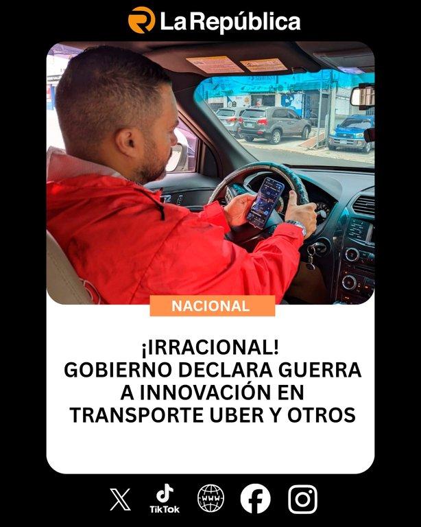 Tras la legalización y regulación de las plataformas digitales de transporte, conductores que operan mediante las plataformas Uber, InDrive  - Cover Image